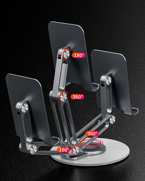 AlumiStand™ - Soporte Giratorio de Aleación de Aluminio para Teléfono Móvil y Tablet, imagen 2