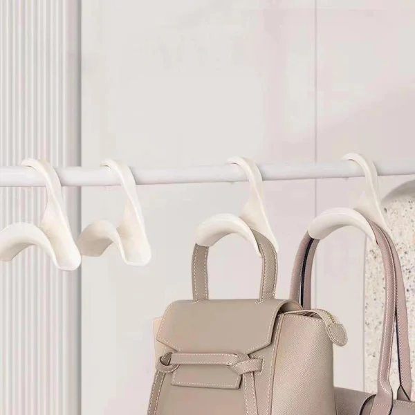 StrapSafe™ - Pack de 3 Ganchos para Armario con Sistema Anti-Doblado de Asas: Mantén tus Bolsos en Perfecto Estado, imagen 3