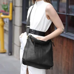 Bolso de Cuero Portátil Harmony™ con Monedero Retro