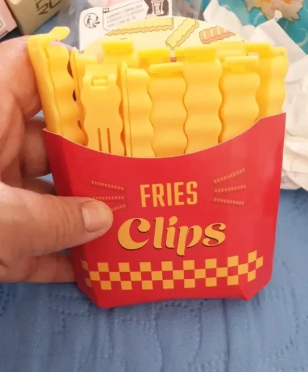 FriesClips™ - Set de 12 Clips Magnéticos en forma de Papas Fritas para Sellado de Bolas de Alimentos, imagen 9