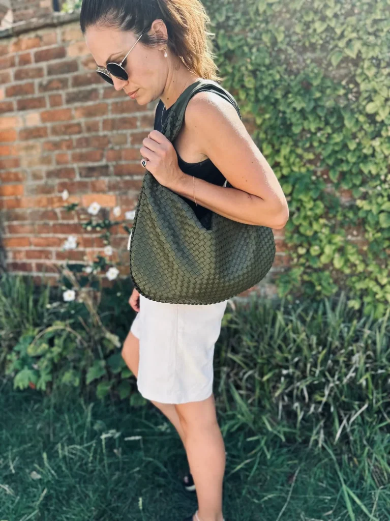 Teresa M. – Bolso Trenzado Hobo™ de Cuero para Mujer de Alta Moda