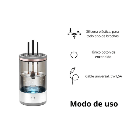 GlowBrush™ - Limpiador Eléctrico de Brochas de Maquillaje - Limpia hasta 3 a 4 Brochas a la vez, imagen 3