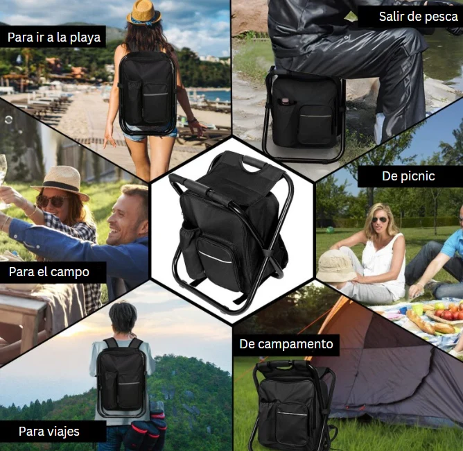 CampSeatBag™- Silla Plegable para actividades al exterior con Mochila