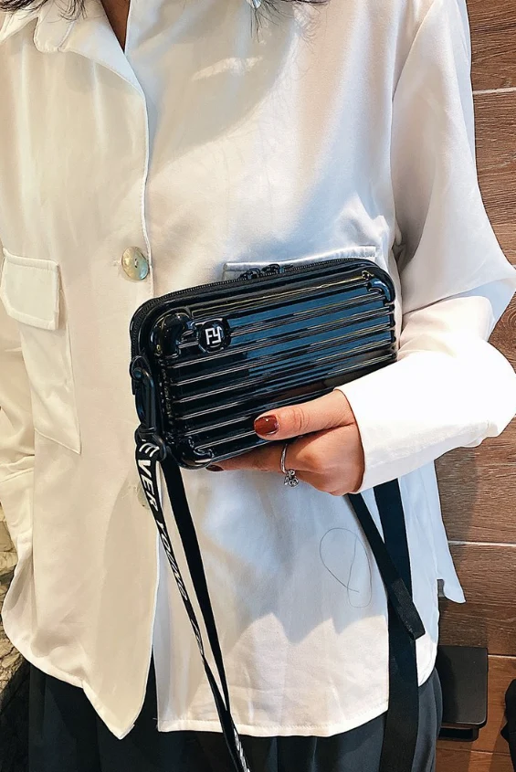 Diseño elegante – Chic Box HandBag- Mini bolso cruzado de carcasa rígida y de mano