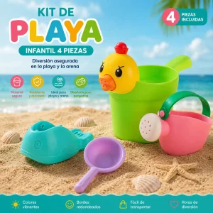 Kit Playero Infantil 4 Piezas