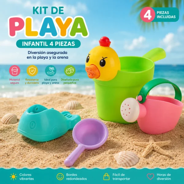 Kit Playero Infantil 4 Piezas