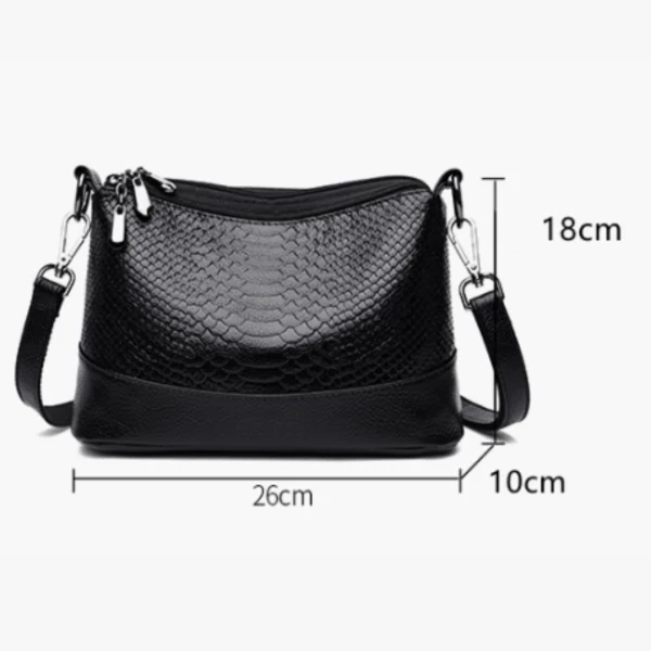 Bolso de Hombro de Cuero Chloe™ con Patrón de Cocodrilo para Mujeres con Estilo, imagen 8