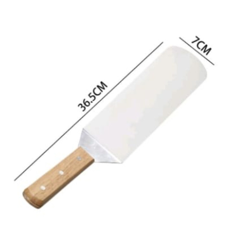 Espátula con Mango de Madera para Parrilla y Cocina, imagen 4