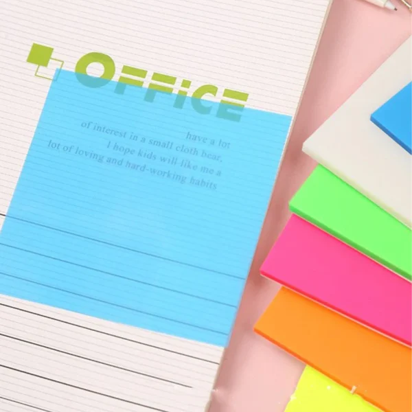 Pack de 5 Sets de Notas Adhesivas Transparentes, imagen 2