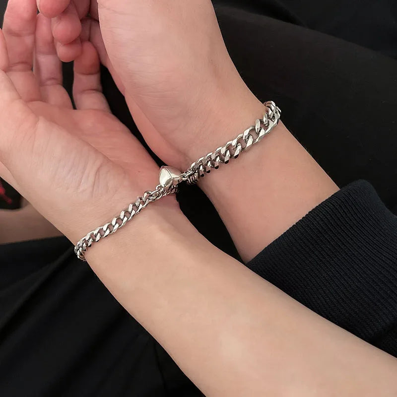 Conecta Corazones con Nuestro Pack de Pulseras Magnéticas – Set de pulseras magnéticas de corazón para parejas