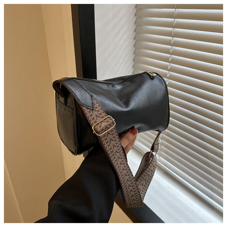 ¡EL BOLSO PERFECTO! – Bolso Emma™ Retro Cruzado con Correa Ancha de Textura