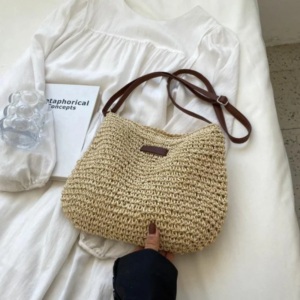 Bolso Sienna™ - Bolso Boho de Paja Tejida con Forro Interno, imagen 2
