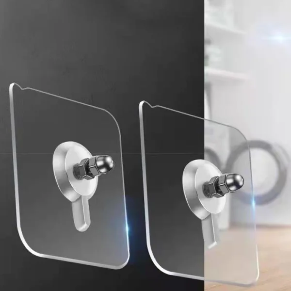 Ganchos Autoadhesivos Impermeables - Gancho de Tornillo Para Colgar sin Taladrar, sin Clavos,