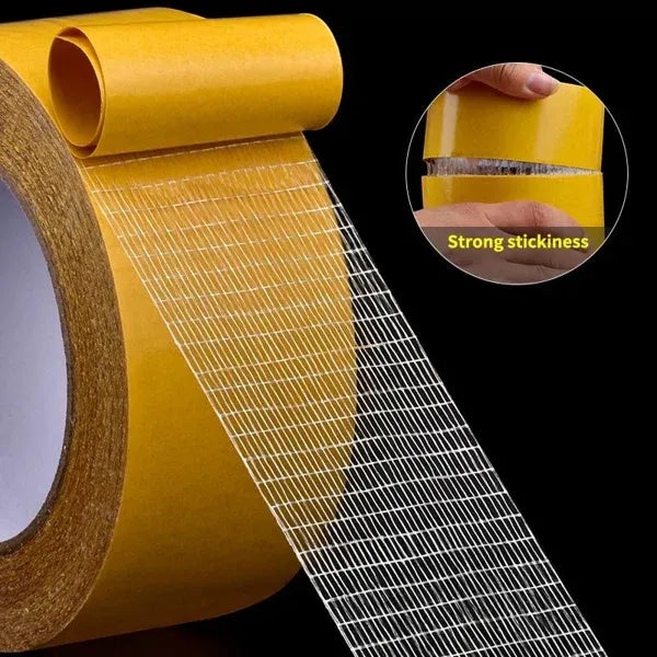 MeshHold™ - Set de 2 Cintas Adhesivas Fuerte de Doble Contacto de Fibra de Gasa de Alta Resistencia, imagen 2