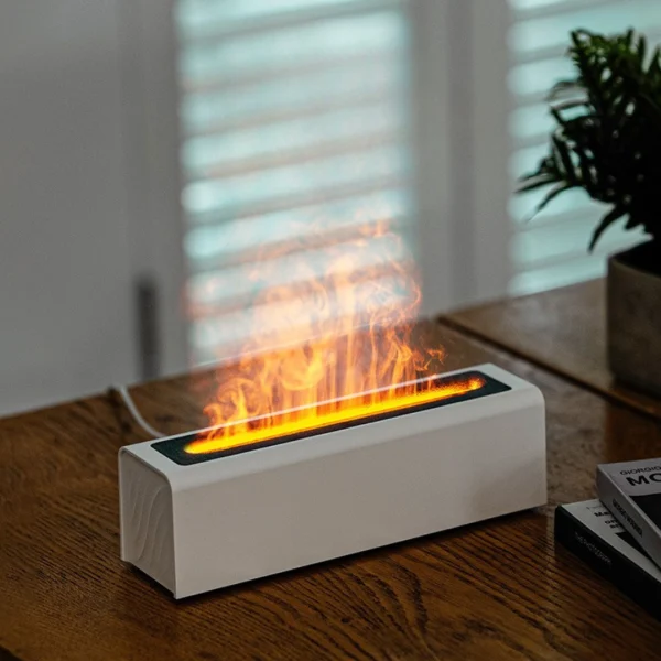 LumeAura™ - Humidificador de aromaterapia con llama de simulación y cable USB, imagen 6