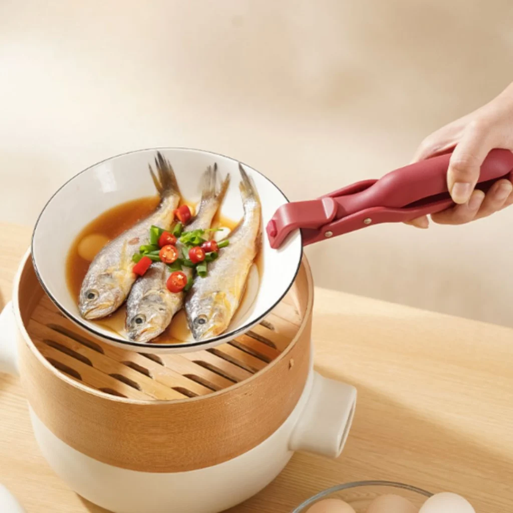 ¡Agarre firme, antideslizante y ergonómico! – HeatHold™- Pinza Antideslizante Resistente al Calor para Cocina