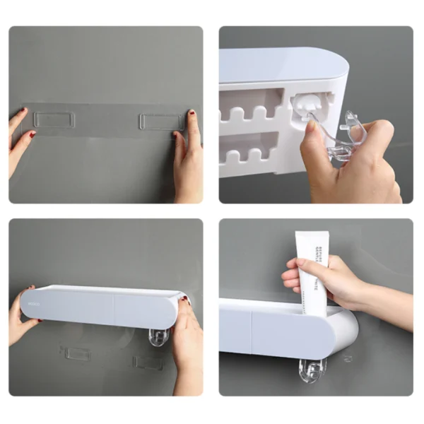 Estante Multiusos para Baño - Porta Cepillos, imagen 4