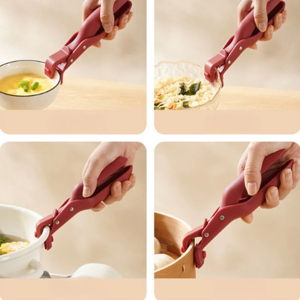 Compatible con todo tipo de recipientes calientes – HeatHold™- Pinza Antideslizante Resistente al Calor para Cocina