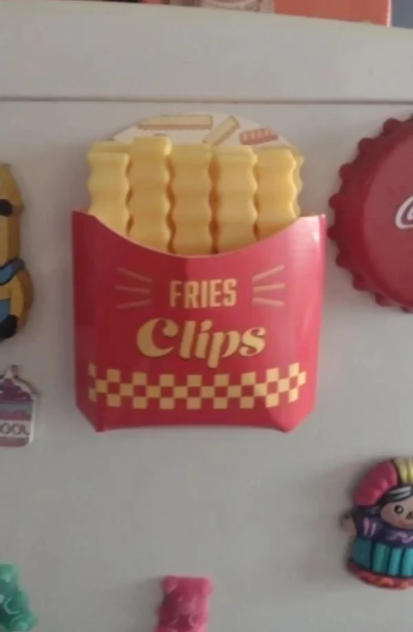 FriesClips™ - Set de 12 Clips Magnéticos en forma de Papas Fritas para Sellado de Bolas de Alimentos, imagen 8