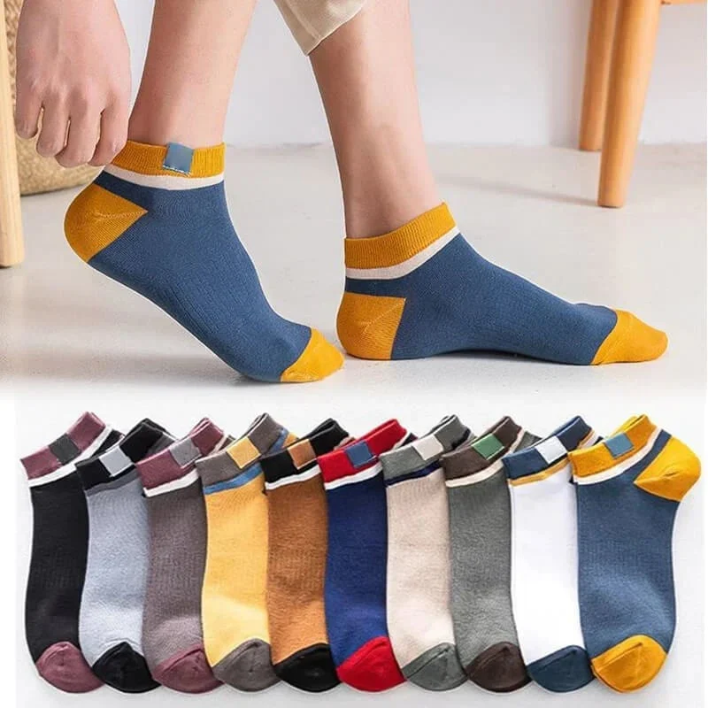 ¡MANTÉN TUS PIES FRESCOS Y CÓMODOS! – Pack de 10 Pares de Calcetines Multitone Desodorantes Antibacterianos Transpirables
