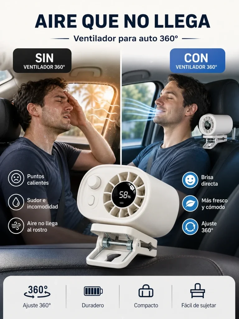 Dirige el aire justo a tu punto caliente – AirClip 360™