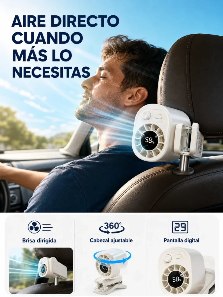 Cuando el A/C no alcanza, dirige el aire donde más lo necesitas – AirClip 360™