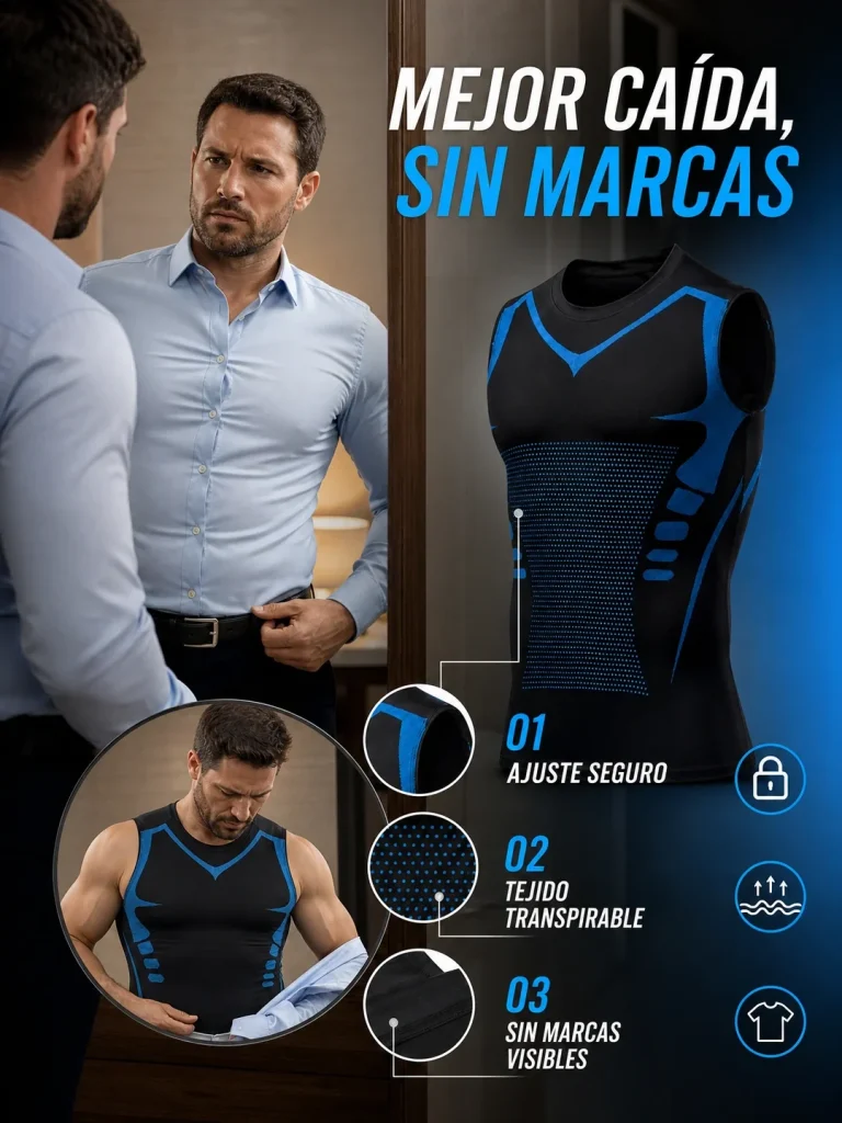 Acabado liso y sin costuras frontales visibles – Bividi Camiseta de Alta Compresión
