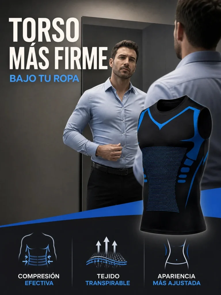 Ponte la camiseta y listo: torso más liso bajo la ropa – Bividi Camiseta de Alta Compresión