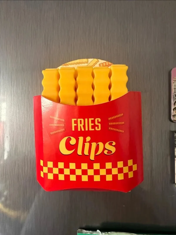 FriesClips™ - Set de 12 Clips Magnéticos en forma de Papas Fritas para Sellado de Bolas de Alimentos, imagen 6
