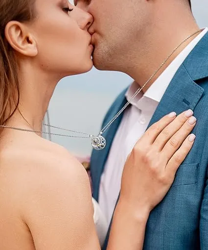 Collar De Proyección De Pareja De Sol Y Luna
