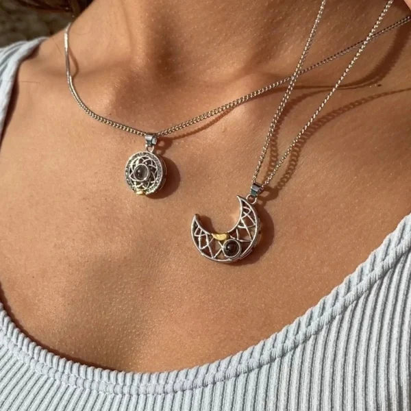 Collar De Proyección De Pareja De Sol Y Luna, imagen 3